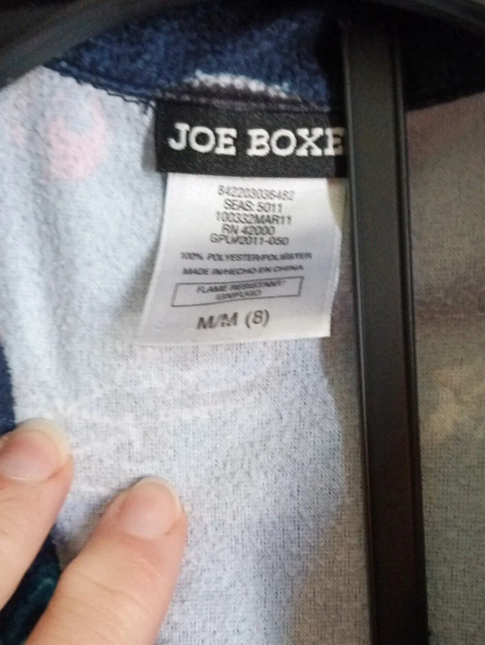 Joe Boxer Navy Kids Pajama Set with Teal & Red Accents